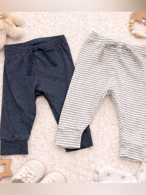 Baby Gap Pants 6-12M Organic Cotton Joggers Drawstring Bundle